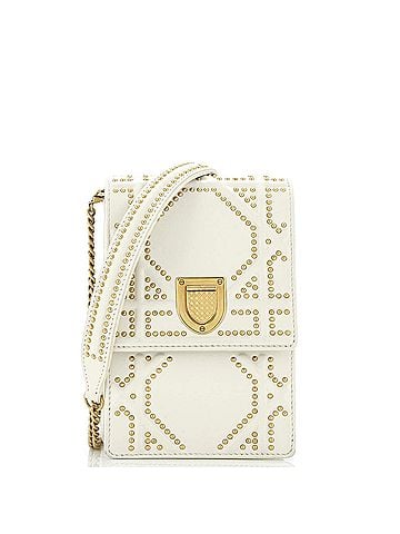 Christian Dior Diorama Vertical Clutch on Chain Studded Leather (view 1)