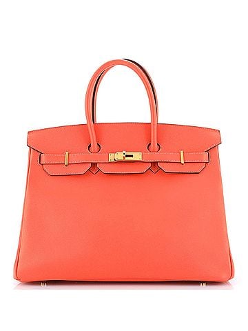 Hermès Birkin Handbag Red Epsom with Gold Hardware 35 (view 1)