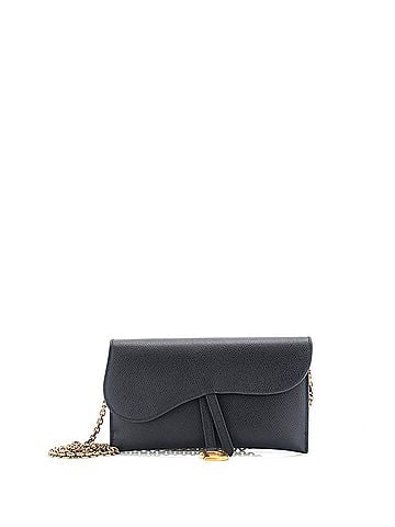 Christian Dior Saddle Chain Wallet Leather (view 1)
