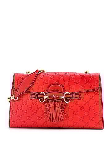 Gucci Emily Chain Flap Bag Guccissima Leather Medium (view 1)