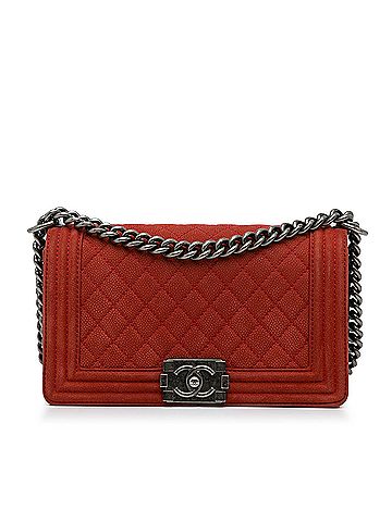 Chanel Old Medium Quilted Caviar Boy Flap (view 1)