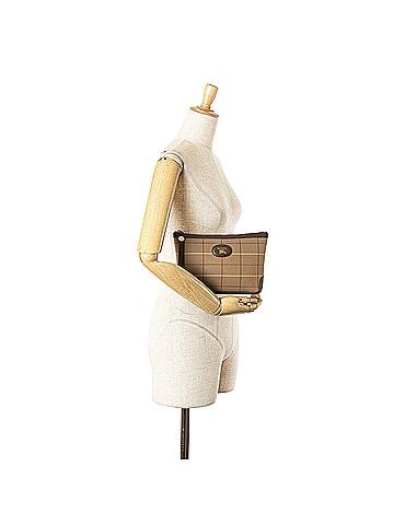 Burberry Vintage Check Canvas Wristlet Clutch (view 2)