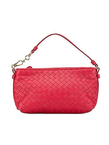 Bottega Veneta Leather Intrecciato Pochette (view 1)
