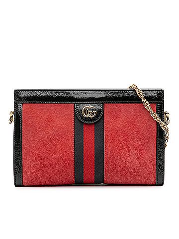 Gucci Small Suede Ophidia Chain Crossbody (view 1)