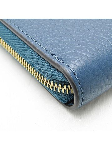 Mulberry Blue Leather Coin Purse/Coin Case (view 2)