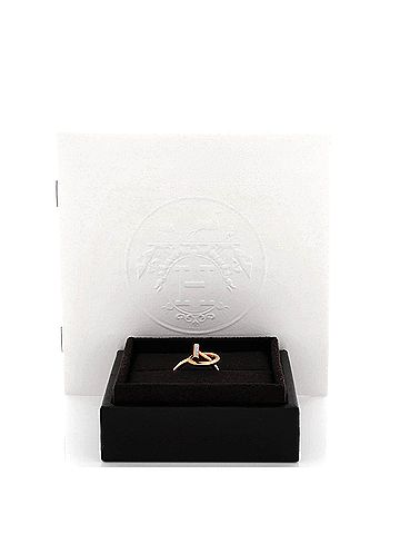 Hermès Echappee Ring 18K Rose Gold and Diamonds Small (view 2)