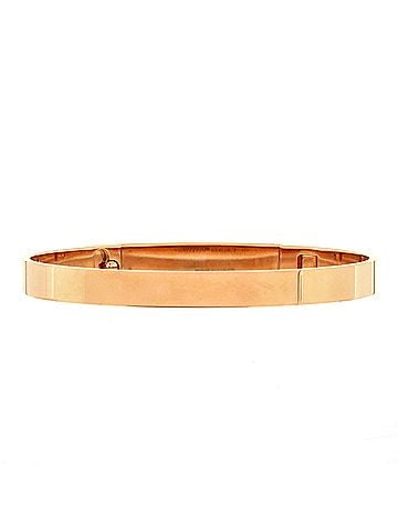 Hermès Collier de Chien Bracelet 18K Rose Gold with Pave Diamond Studs PM (view 2)