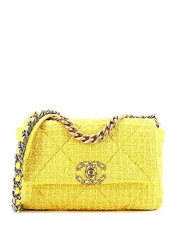 Chanel 19 Flap Bag Quilted Tweed Medium (view 1)