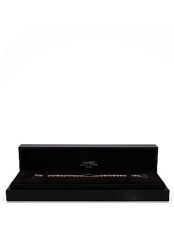 Hermès Chaine d'Ancre Verso Bracelet 18K Rose Gold with Ceramic (view 2)