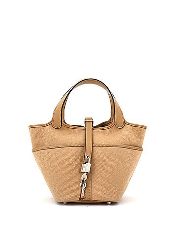 Hermès Cargo Picotin Lock Bag Canvas and Swift PM (view 1)