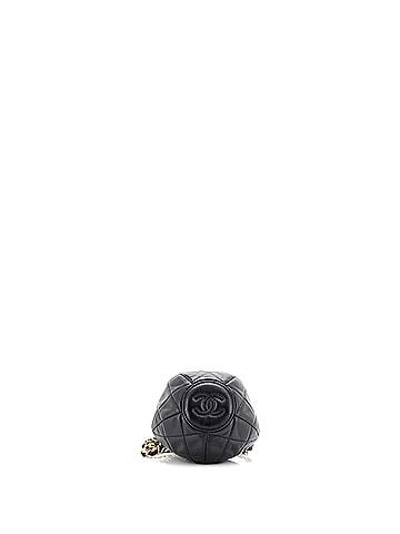 Chanel Drawstring CC Round Bucket Clutch with Chain Quilted Lambskin Mini (view 2)