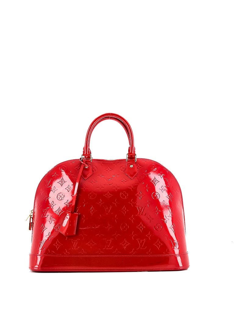 Louis Vuitton 100% Patent Leather Red Alma Handbag Monogram Vernis GM One size - photo 1