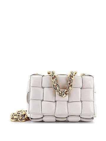 Bottega Veneta Cassette Chain Crossbody Bag Padded Maxi Intrecciato Leather (view 1)