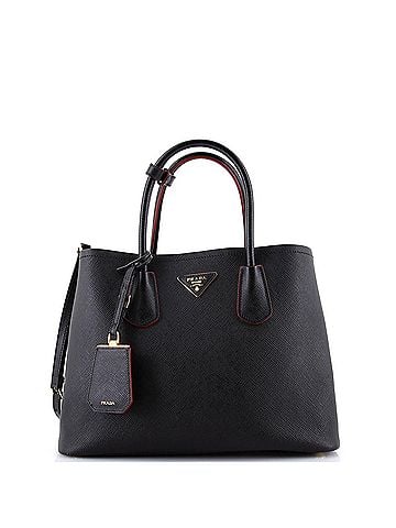 Prada Cuir Double Tote Saffiano Leather Medium (view 1)