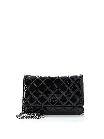 Chanel Wallet on Chain Quilted Patent (view 1)
