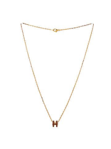 Hermès Pop H Pendant Chain Necklace Metal and Enamel Mini (view 2)