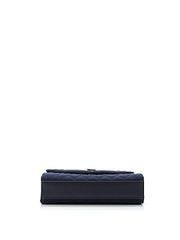 Saint Laurent Classic Monogram Envelope Satchel Mixed Matelasse Canvas Medium (view 2)