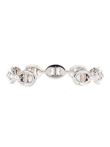 Hermès Chaine d'Ancre Enchainee Cuff Bracelet Sterling Silver Medium (view 2)
