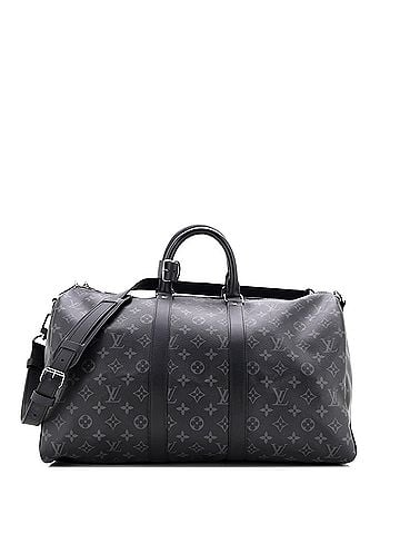 Louis Vuitton Keepall Bandouliere Bag Monogram Eclipse Canvas 45 (view 1)