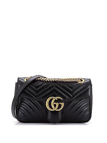 Gucci GG Marmont Flap Bag Matelasse Leather Medium (view 1)