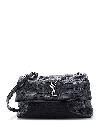 Saint Laurent West Hollywood Shoulder Bag Crocodile Embossed Leather Medium (view 1)