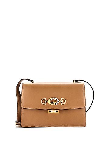 Gucci Zumi Flap Shoulder Bag Leather Small (view 1)