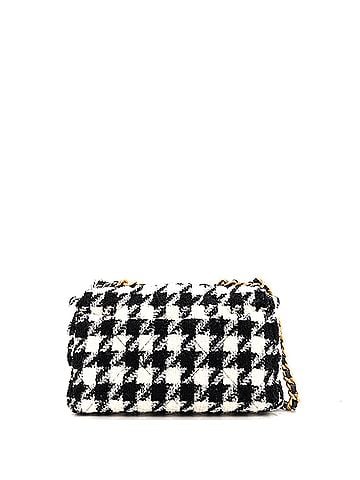 Chanel 19 Flap Bag Quilted Houndstooth Tweed and Ribbon Large (view 2)