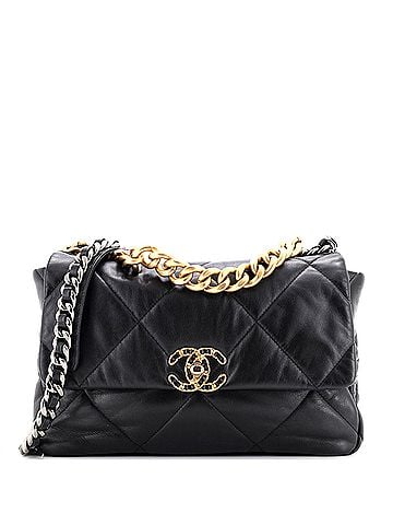 Chanel 19 Flap Bag Quilted Leather Large (view 1)