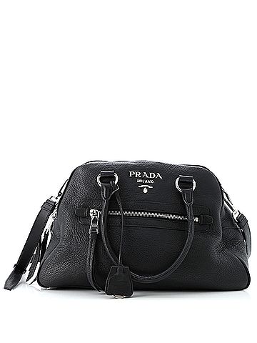 Prada Convertible Bowling Bag Vitello Daino Medium (view 1)