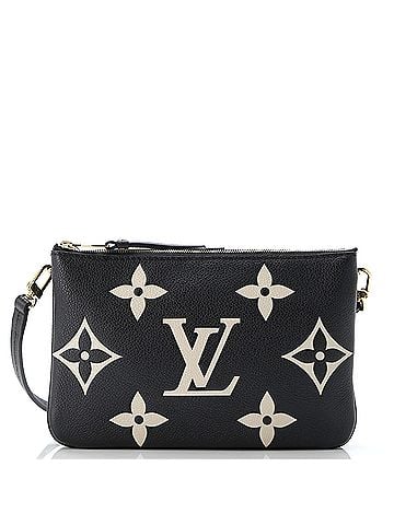 Louis Vuitton Double Zip Pochette Bicolor Monogram Empreinte Giant (view 1)