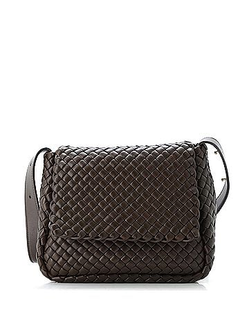 Bottega Veneta Cobble Flap Shoulder Bag Padded Intrecciato Leather Small (view 1)