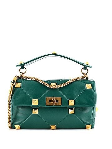 Valentino Garavani Roman Stud Flap Bag Quilted Leather Medium (view 1)