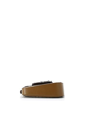 Gucci Horsebit 1955 Asymmetric Shoulder Bag GG Canvas with Leather Small (view 2)