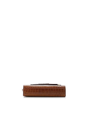 Saint Laurent Manhattan Shoulder Bag Crocodile Embossed Leather Small (view 2)
