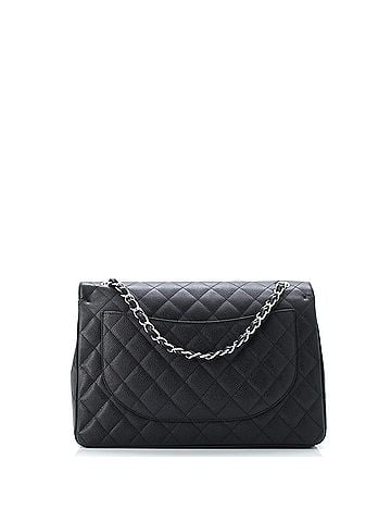 Chanel Classic Double Flap Bag Quilted Caviar Maxi (view 2)