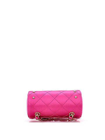 Chanel Vintage Barrel Evening Bag Quilted Satin Mini (view 2)