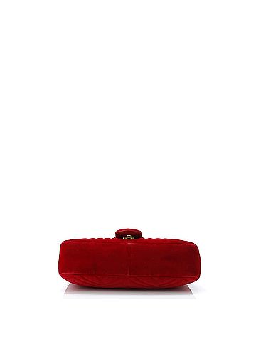 Gucci GG Marmont Flap Bag Matelasse Velvet Small (view 2)