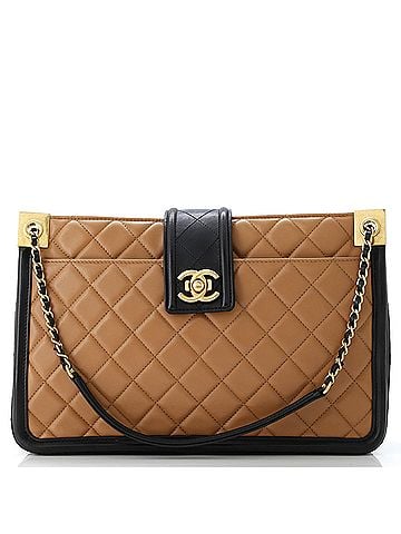 Chanel Elegant CC Tote Quilted Lambskin Large (view 1)
