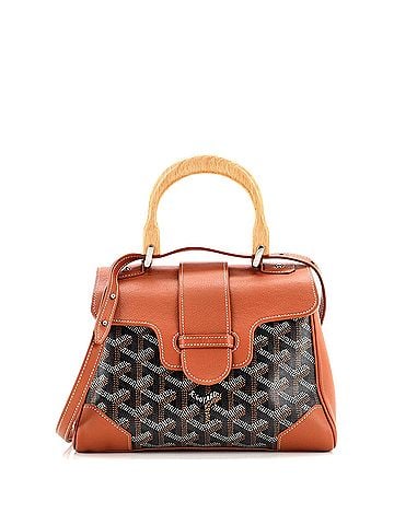 Goyard Saigon Top Handle Bag Coated Canvas with Leather Mini (view 1)
