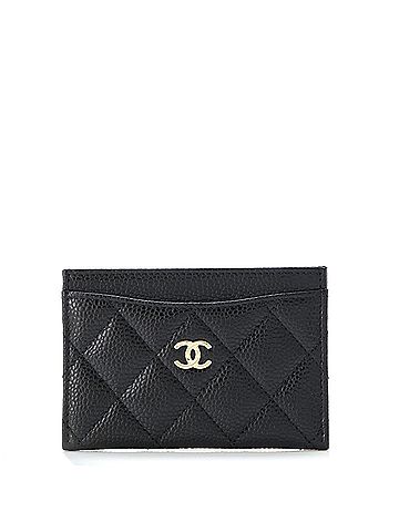 Chanel Classic Card Holder Quilted Caviar (view 1)