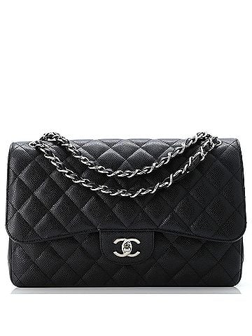 Chanel Classic Double Flap Bag Quilted Caviar Jumbo (view 1)