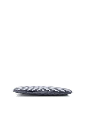 Saint Laurent Classic Monogram Wristlet Pouch Matelasse Chevron Leather Large (view 2)