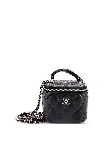 Chanel Classic Top Handle Vanity Case with Chain Quilted Lambskin Mini (view 1)