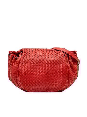 Bottega Veneta Nappa Intrecciato Flap Crossbody (view 1)