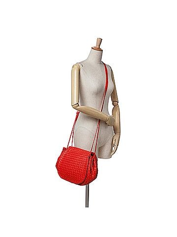 Bottega Veneta Nappa Intrecciato Flap Crossbody (view 2)