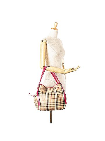 Burberry Small Haymarket Check Coated Canvas Canterbury Tote (view 2)