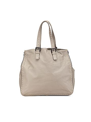 Bottega Veneta Leather Intrecciato Side Zip Tote (view 1)