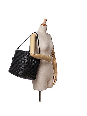 Bottega Veneta Nappa Intrecciato Cube Shoulder Bag (view 2)