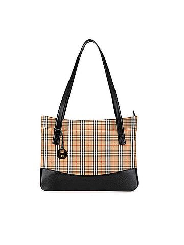 Burberry Haymarket Check Canvas Tote (view 1)