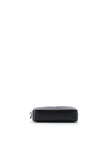 Prada Double Zip Wallet on Chain Crossbody Chevron Leather Mini (view 2)